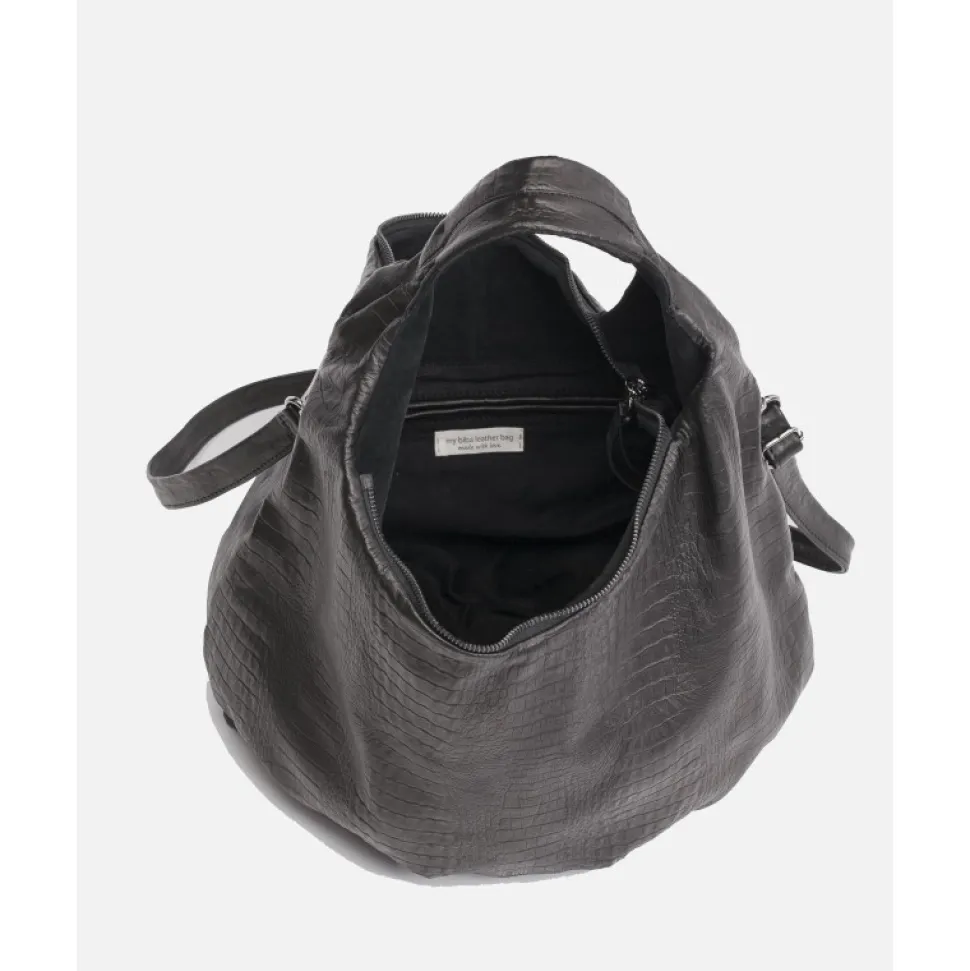 Bolso De Hombro Biba Buxton Snake De Piel