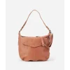 Bolso De Hombro Biba Jersey X De Piel