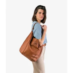Bolso De Hombro Biba Shamrock De Piel