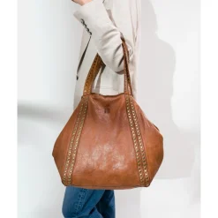 Bolso De Hombro Biba Sherman De Piel