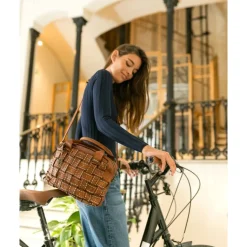 Bolso De Mano Biba Payson De Piel